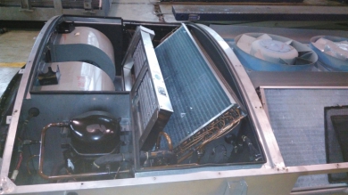 动客车空调清洗后