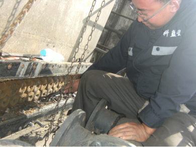 煤气初冷器清洗现场